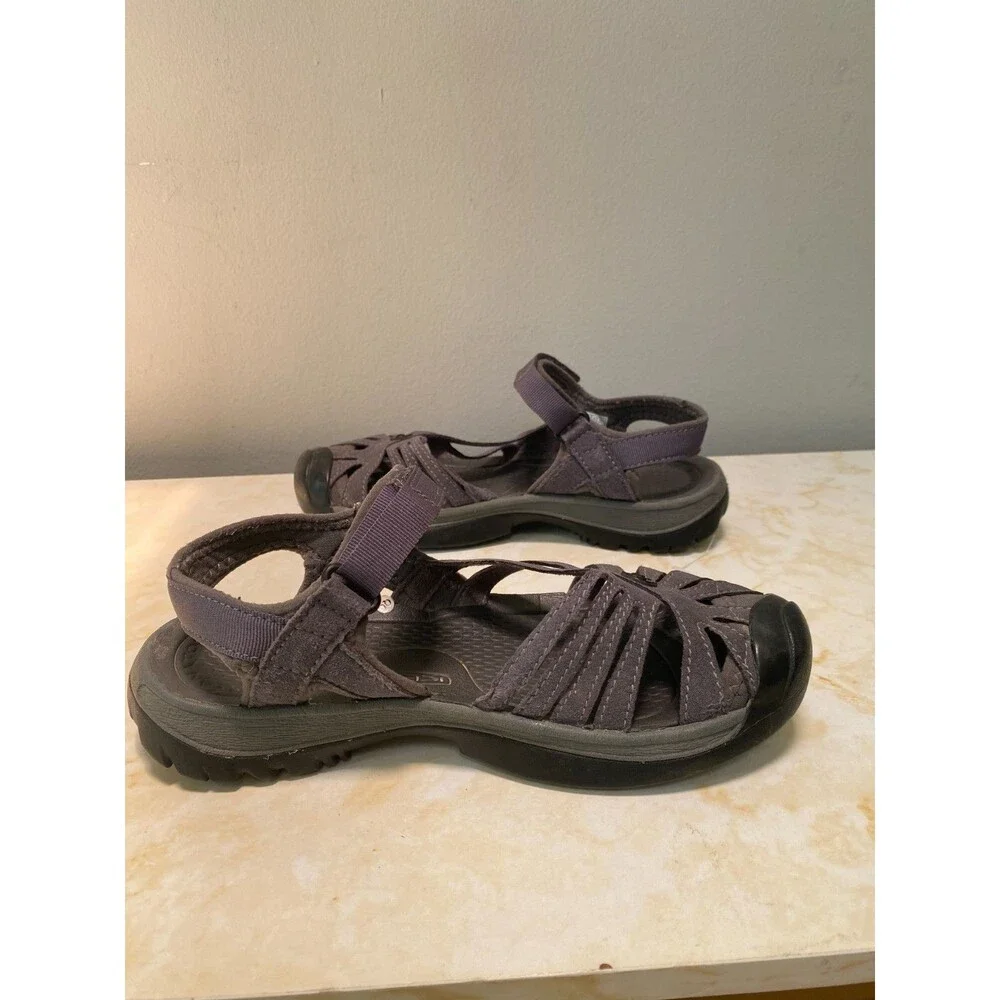 Keen Rose Black/Magnet Sandals Women's Size 8 Hiking Water-Resistant